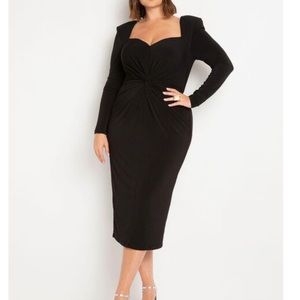 Twisted bodice dress